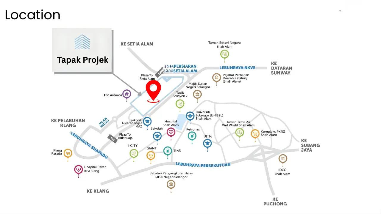 lokasi rumah selangorku shah alam